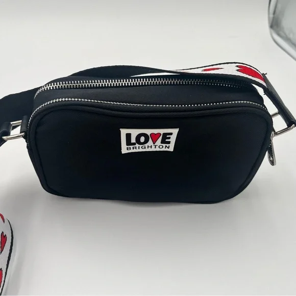 Brighton Love Black Crossbody Bag with Heart Strap - Picture 2 of 5